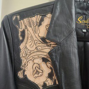 SCULLY MEN'S GUNFIGHTER EMBROIDERED SPORTCOAT